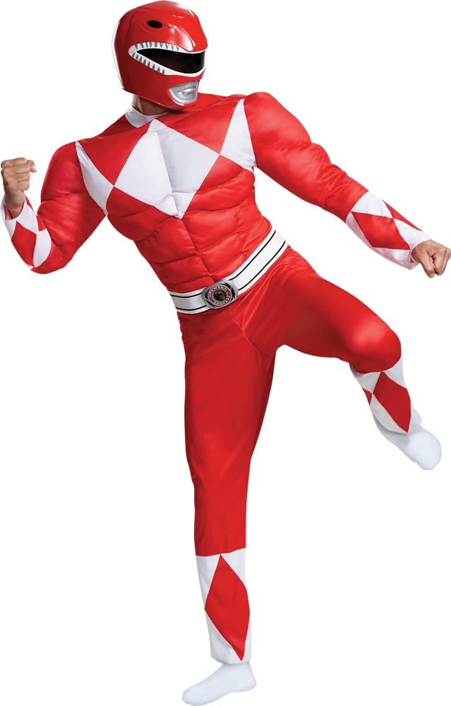 Mighty Morphin' Power Rangers Red Ranger Classic Muscle Adult Costume