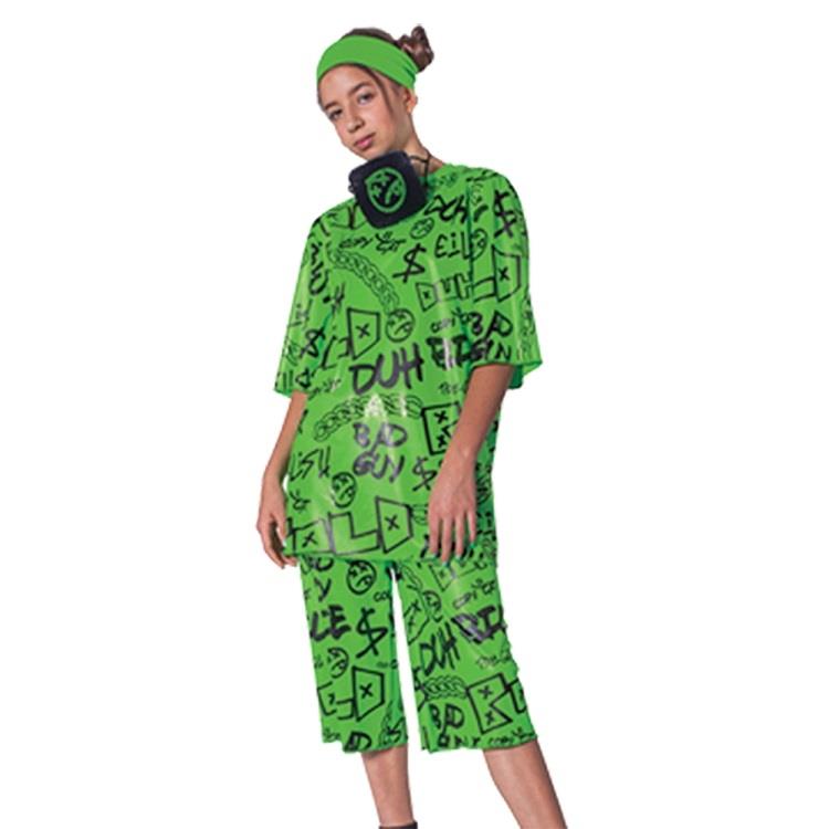 Billie Eilish Green Classic Child Costume