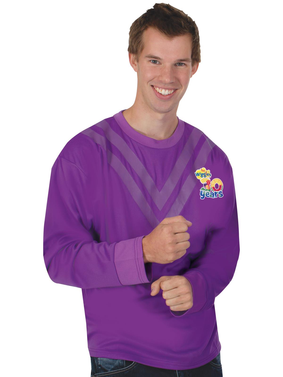 The Wiggles 30th Anniversary Lachy Purple Wiggle Adult Shirt