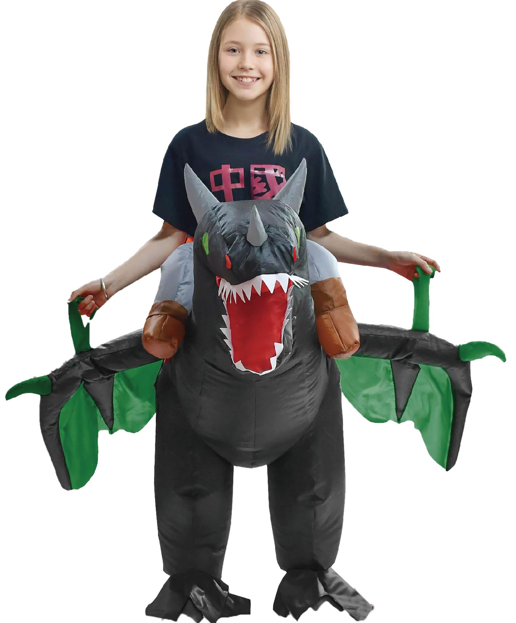Ride on Dragon Inflatable Child Costume