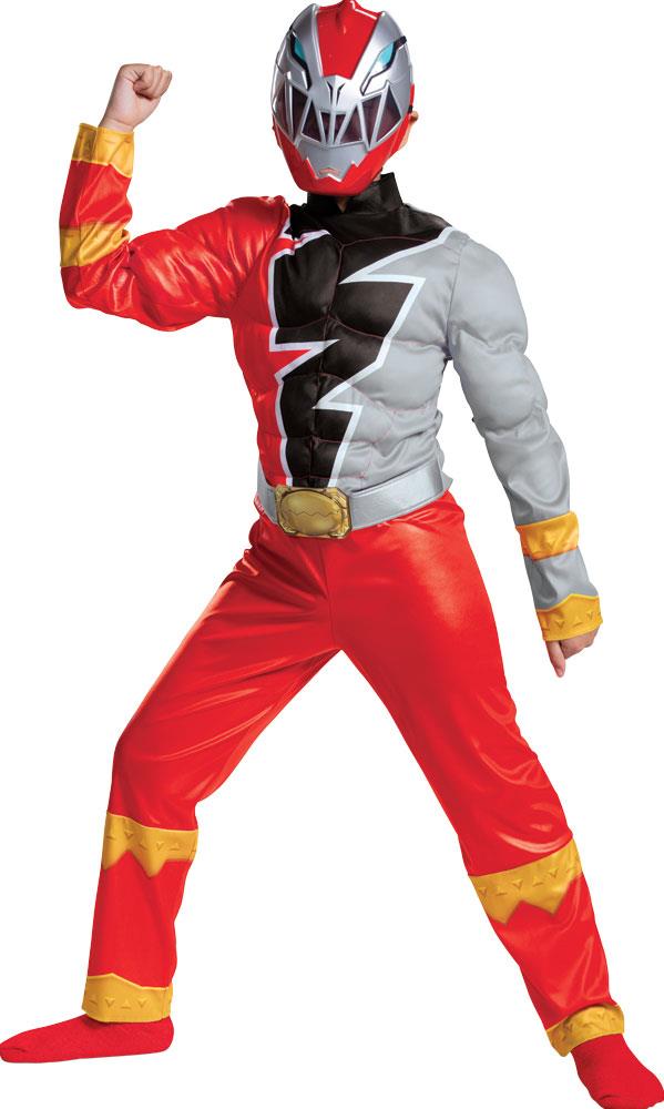 Power Rangers Dino Fury Red Ranger Classic Muscle Child Costume