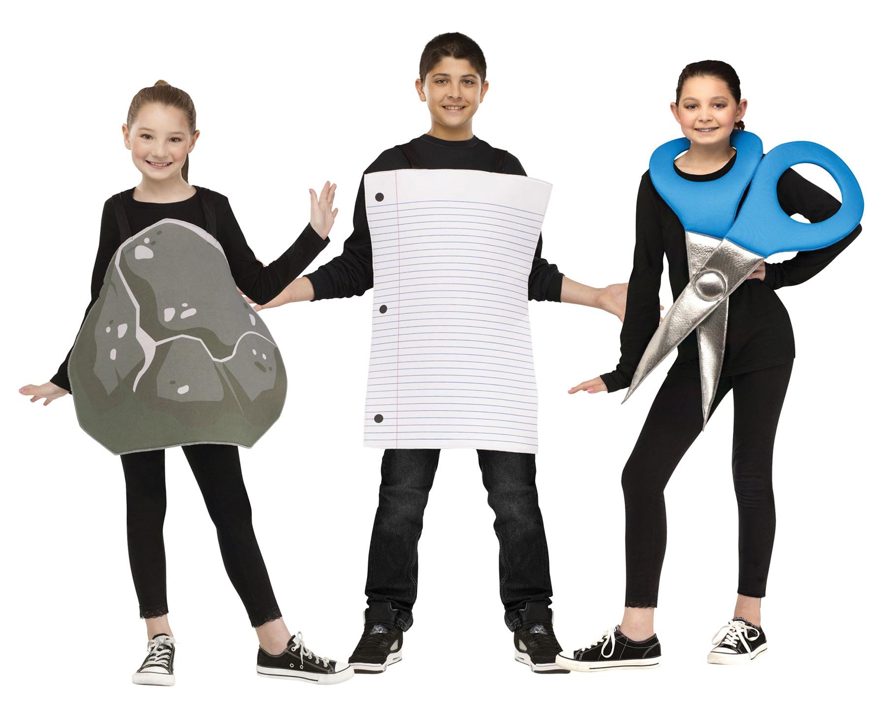 Rock Paper Scissors Child Group Costume