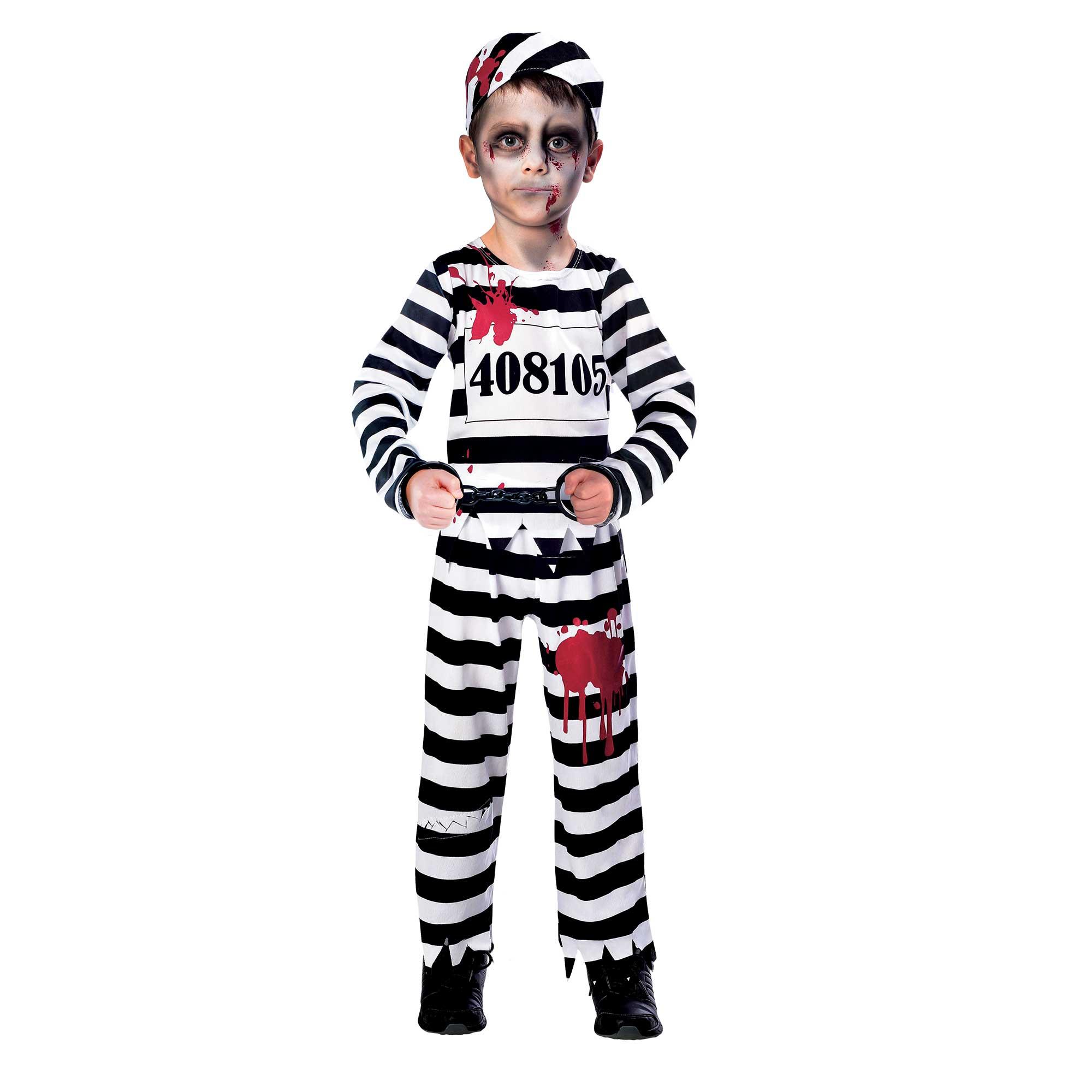 Zombie Convict Boy Child Costume