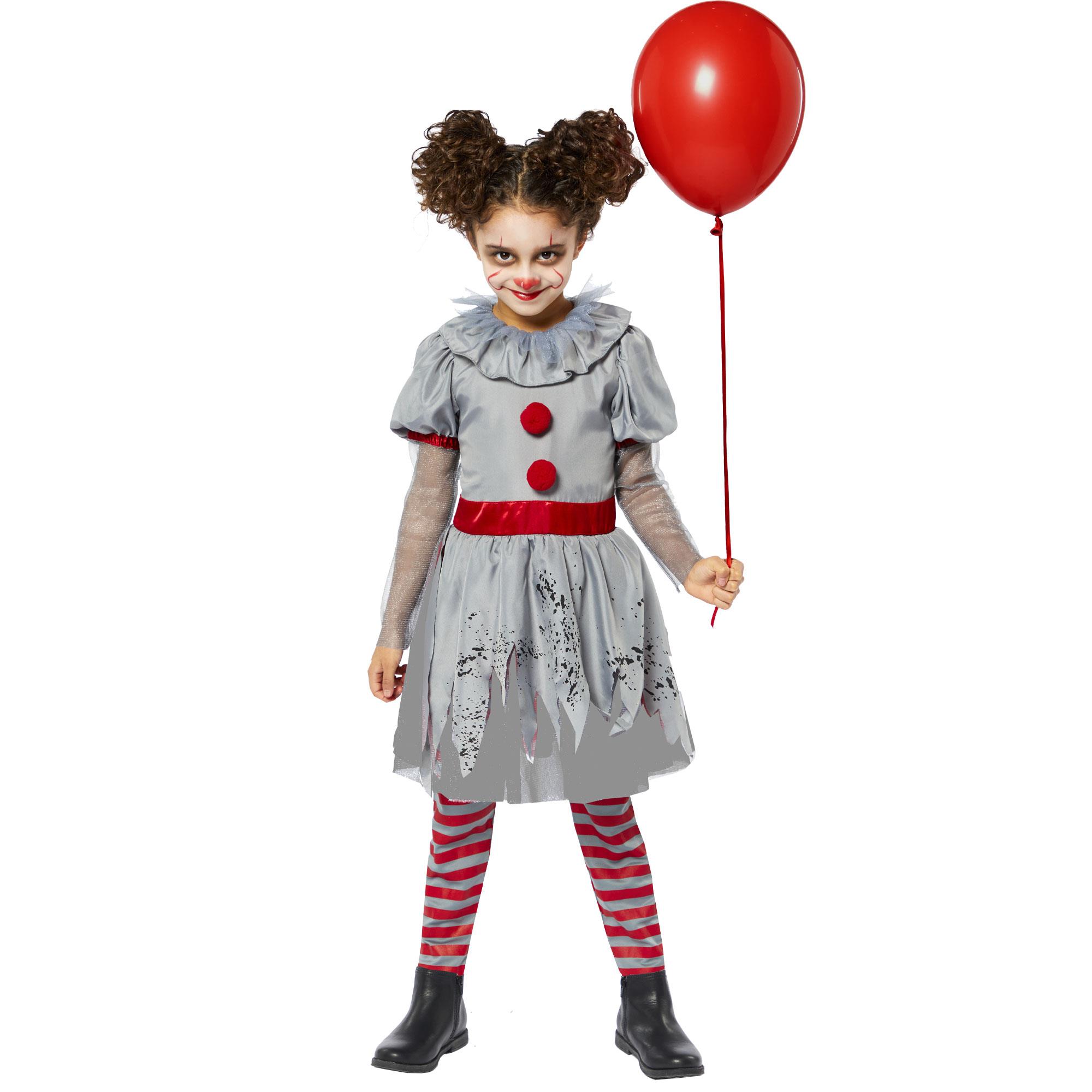 Bad Clown Girl Child Costume