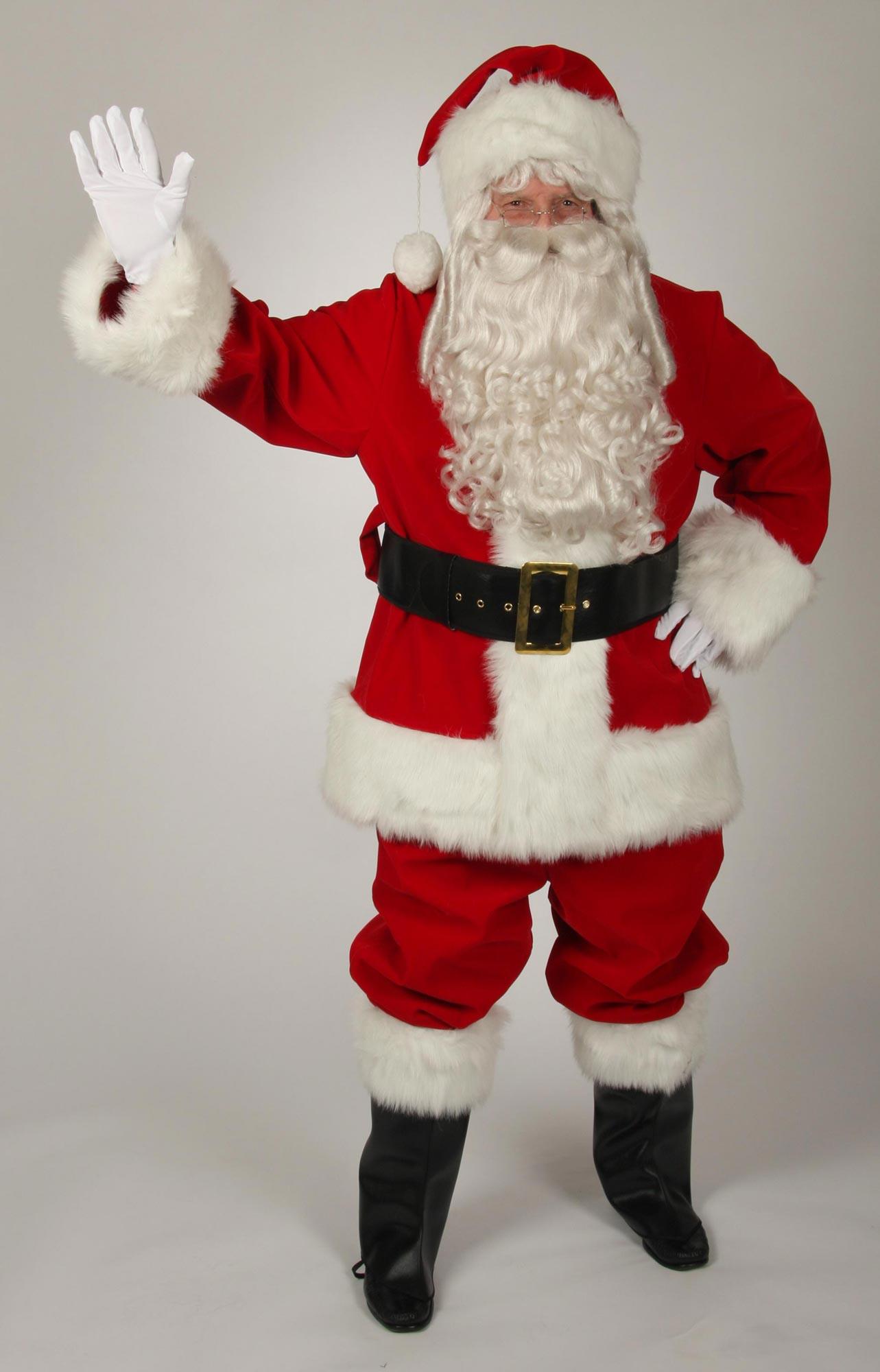 Regal Red Velvet Santa Suit Adult Costume