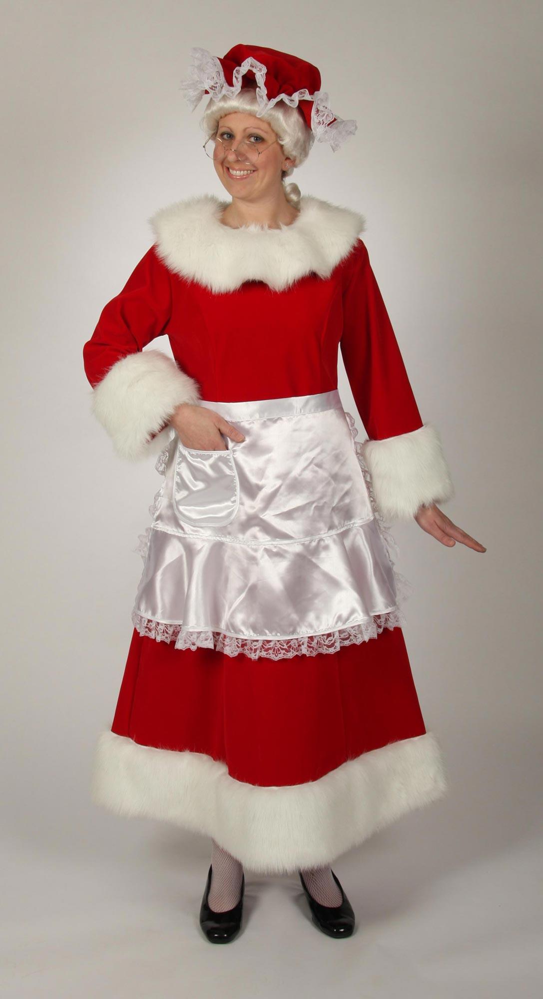 Regal Red Velvet Mrs. Claus Adult Costume