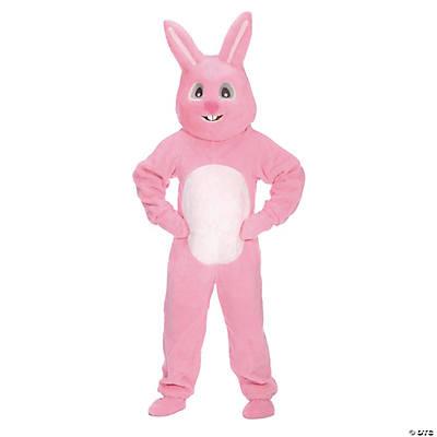 Easter Bunny Pink Mascot Adult Costume