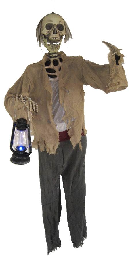 Skeleton 60in Light Up Lantern Halloween Prop