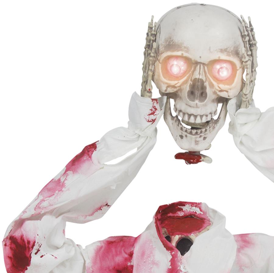 Groundbreaker Head Off Skeleton Halloween Prop