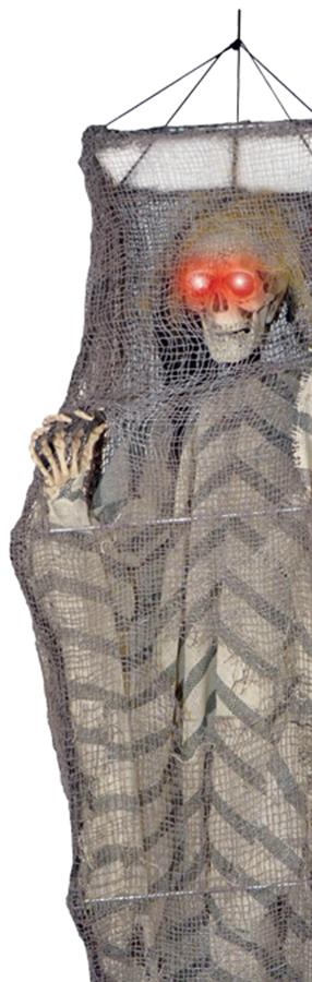 Shaking Reaper in a Cage Halloween Prop