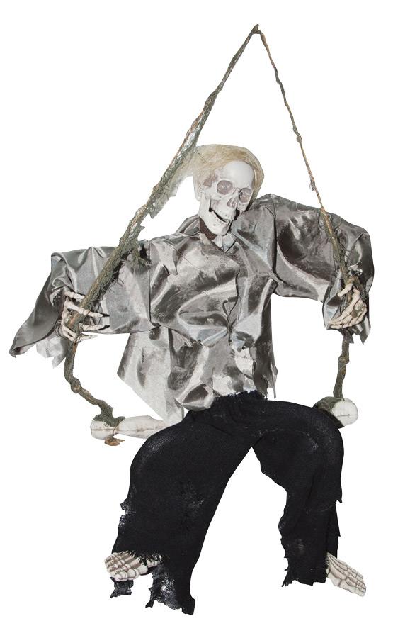 Kicking Reaper on Swing Halloween Prop