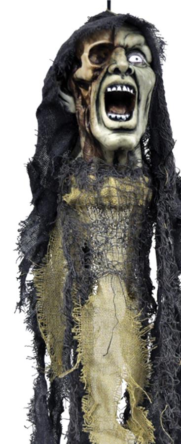 Hanging Head Open Mouth Halloween Prop