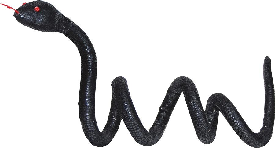 Black Poseable Snake Halloween Prop