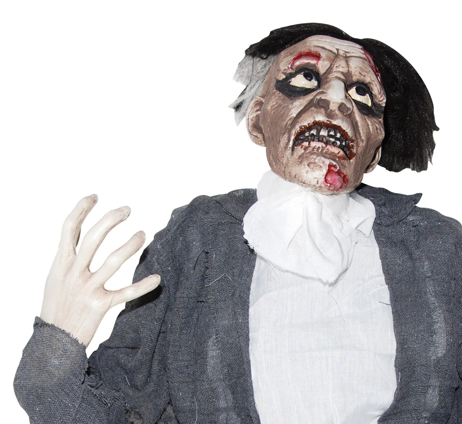 Turning Head Ground Breaker Animated Halloween Prop