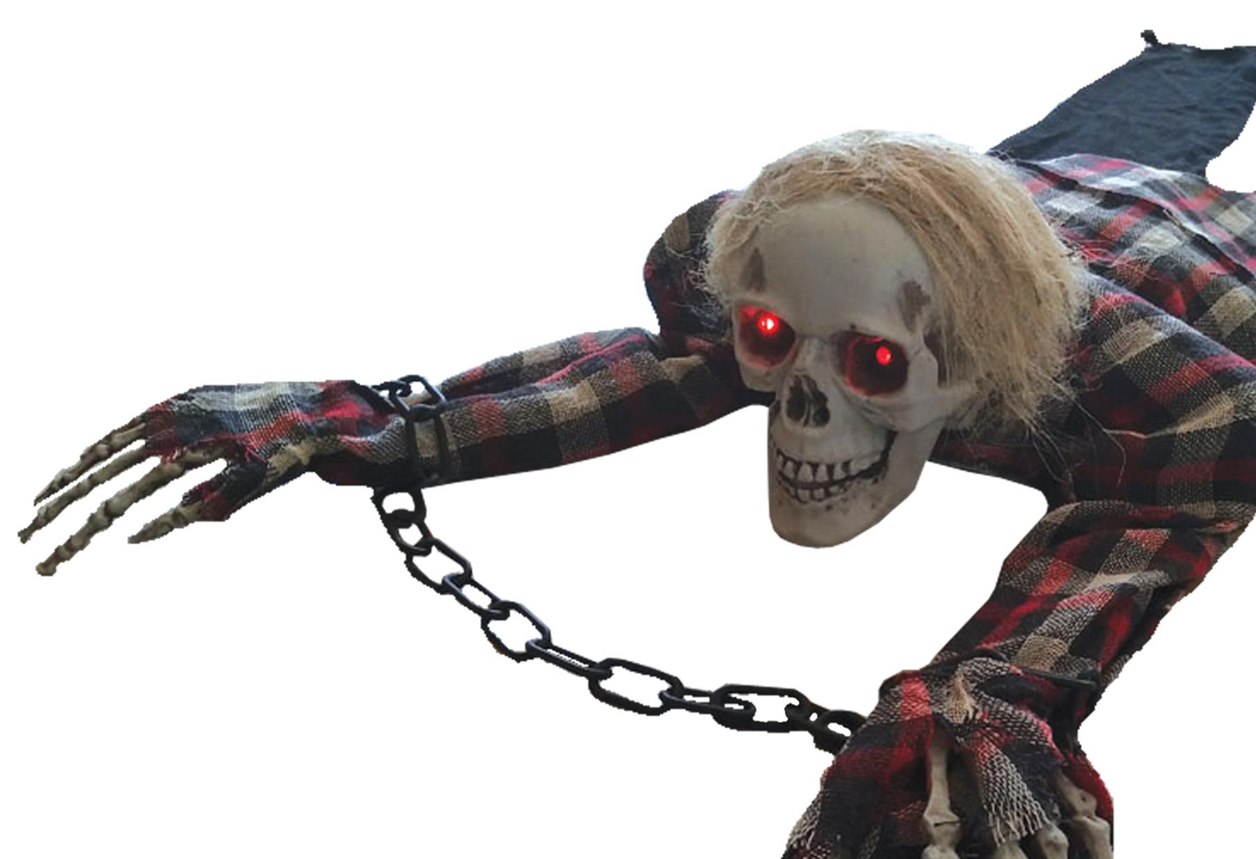 Crawling Skeleton Animated Halloween Prop