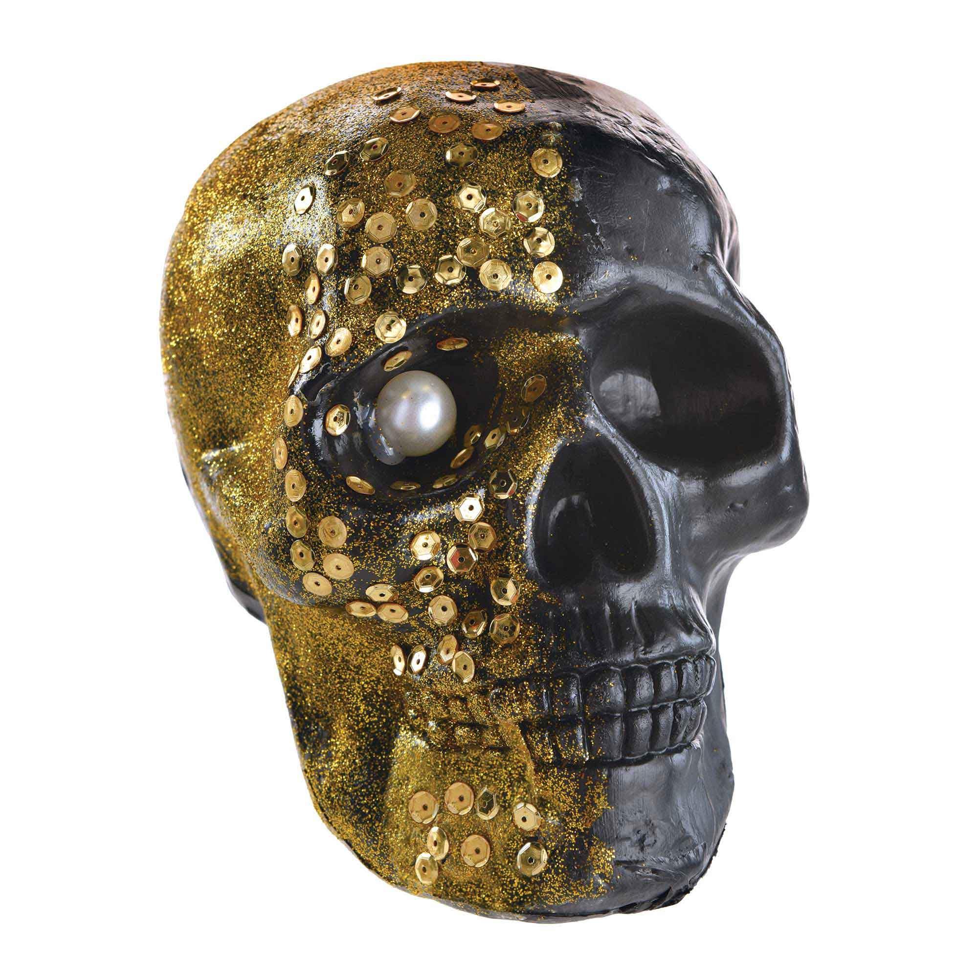 Boneyard Glam Skull Halloween Decoration