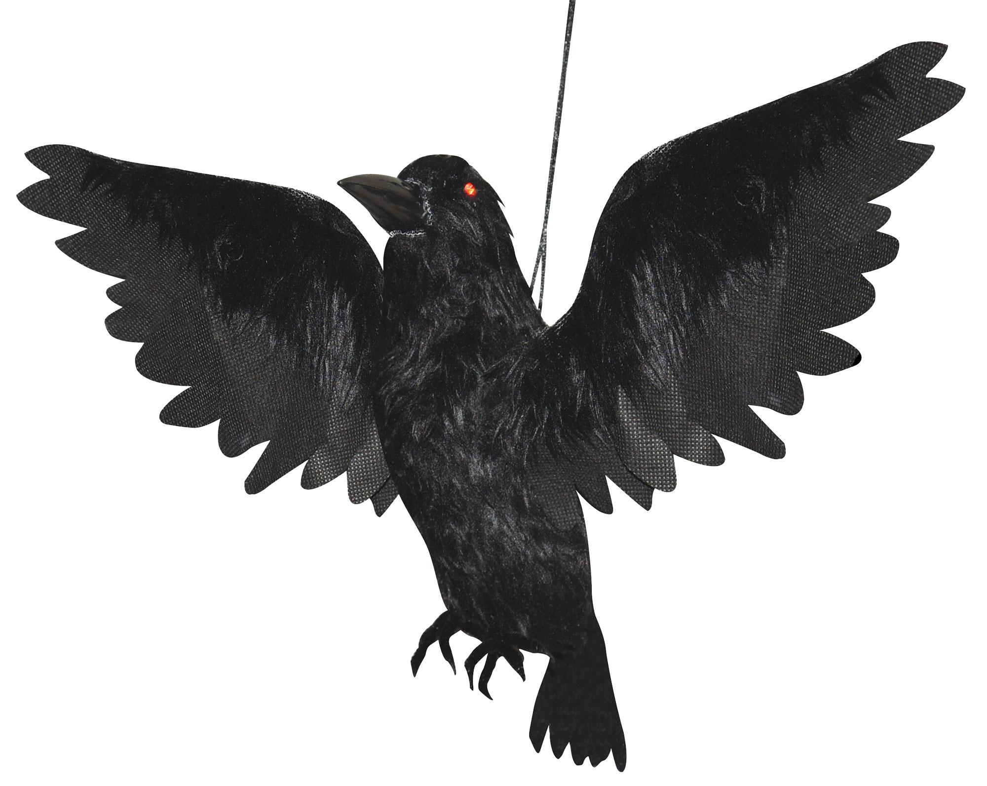 Animated Crow Halloween Prop