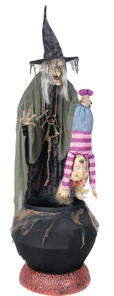 Stew Brewing Witch Animated Halloween Prop