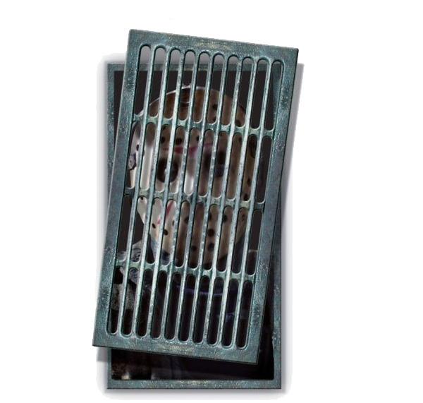 Friday the 13th Jason Voorhees Floor Grate Halloween Decoration