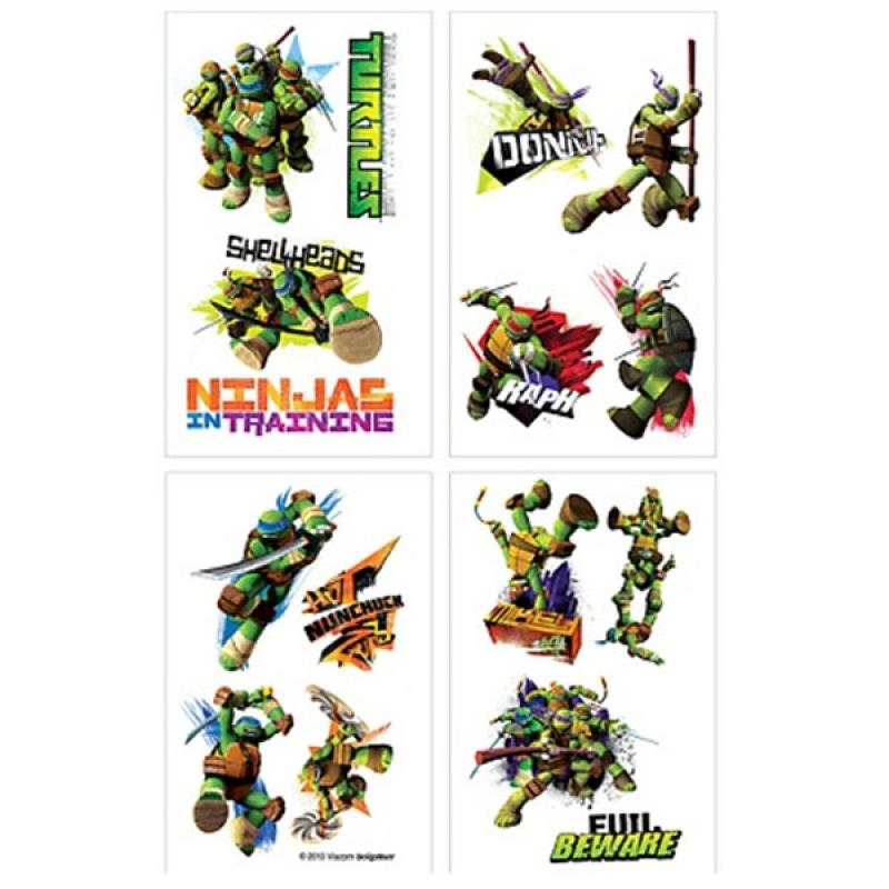 Teenage Mutant Ninja Turtles Tattoos Pack of 8