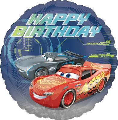 45cm Cars Lightning McQueen Jackson Storm Happy Birthday Foil Balloon