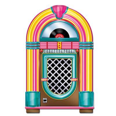 Jukebox Double Sided Cardboard Cutout