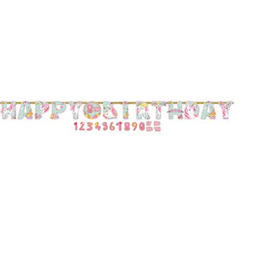 Magical Unicorn Add an Age Happy Birthday Letter Banner