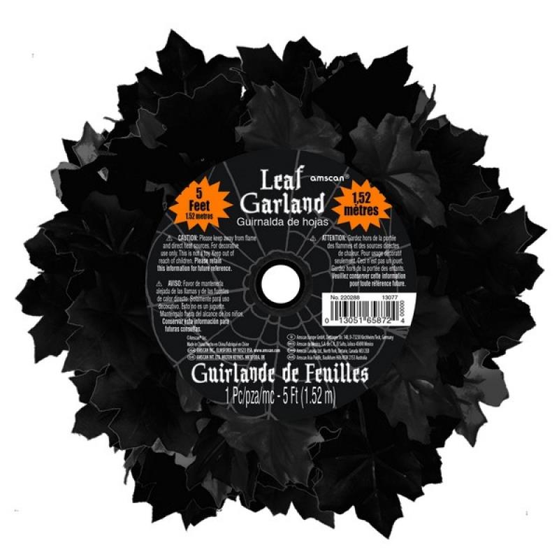 Boneyard Black Leaf Garland