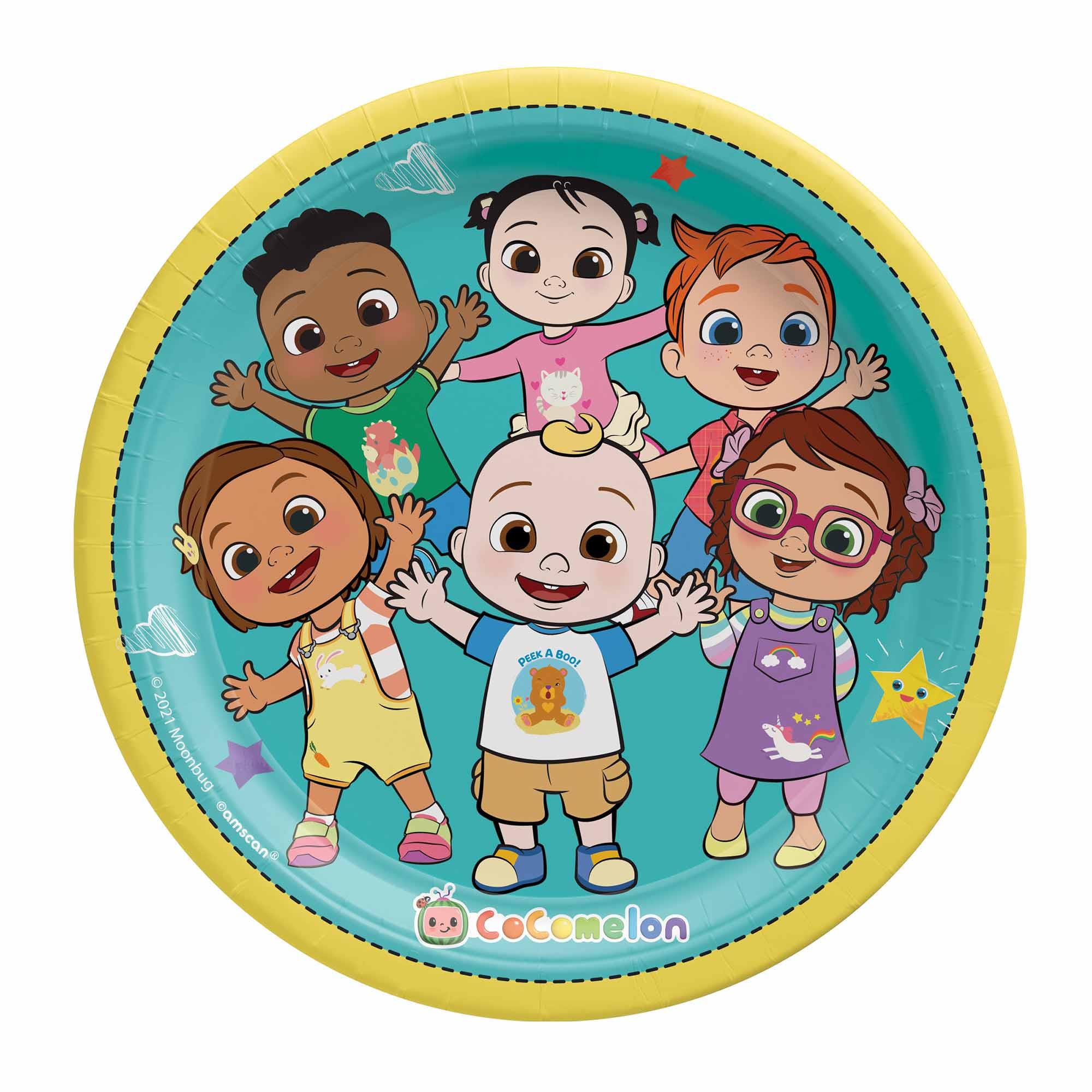 Cocomelon Paper Plates Pack of 8