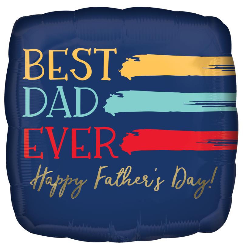 Happy Father's Day Best Dad Ever 45cm Foil Balloon