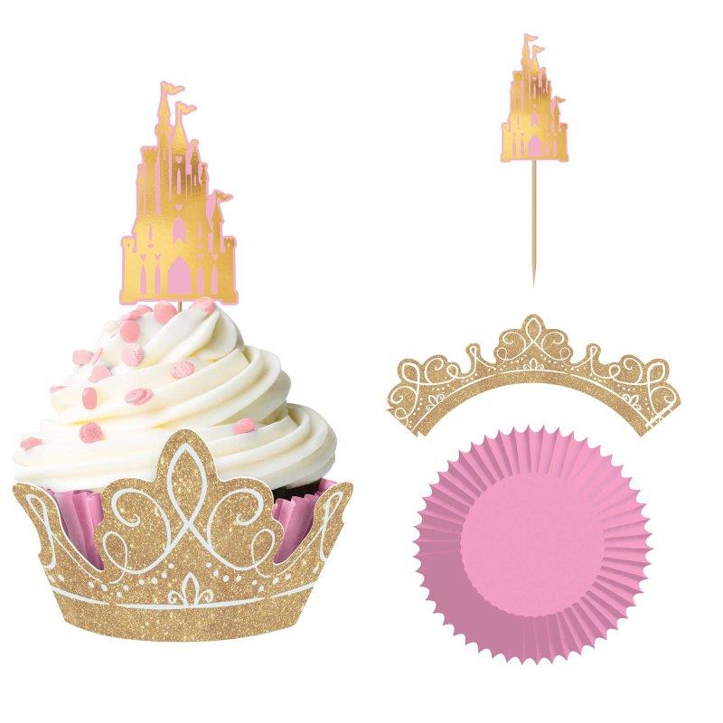 Disney Princess Once Upon a Time Glitter Cupcake Kit