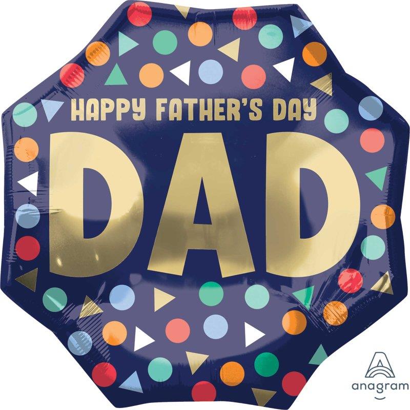 SuperShape Happy Father's Day Dad Foil Balloon