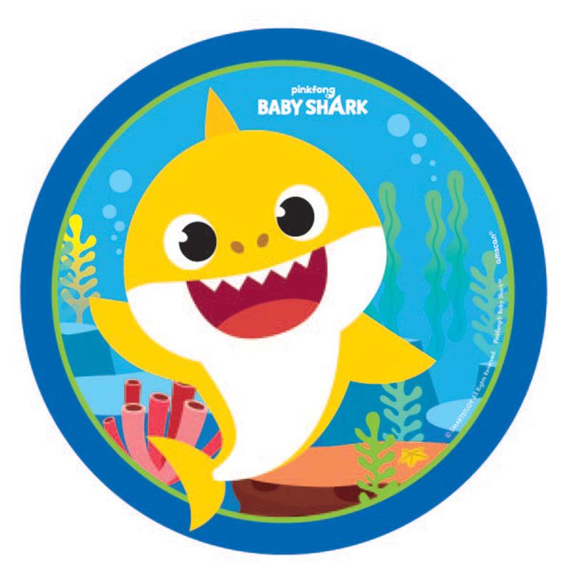 Baby Shark 17cm Paper Plates Pack of 8