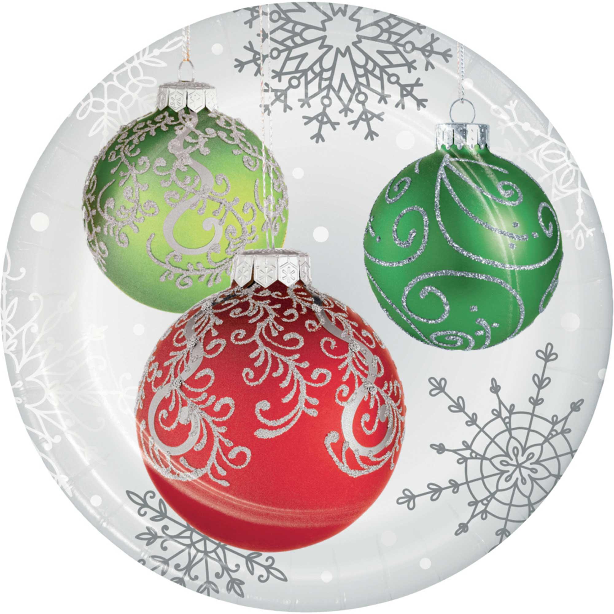 Elegant Ornaments Paper Dinner Plates Pack of 8