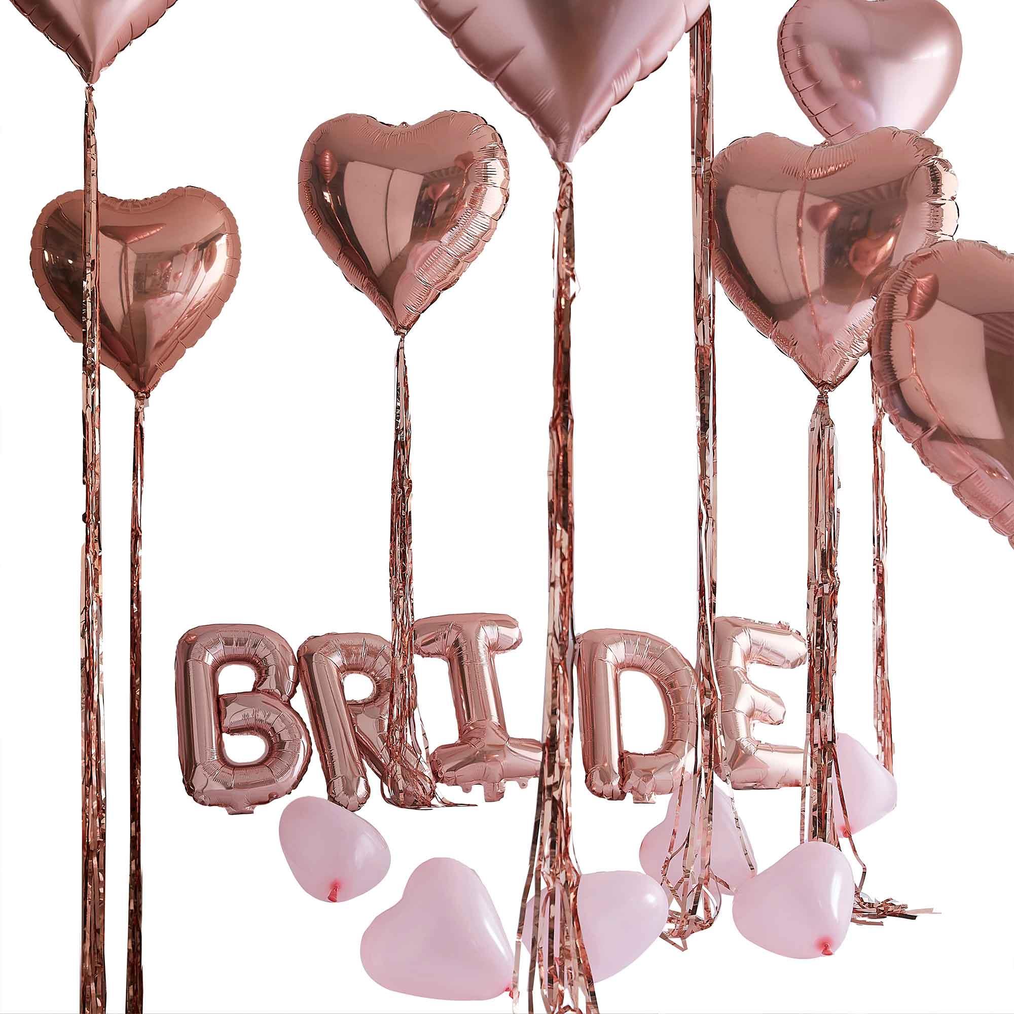 Blush Hen Bride Balloon Bedroom Decor Pack