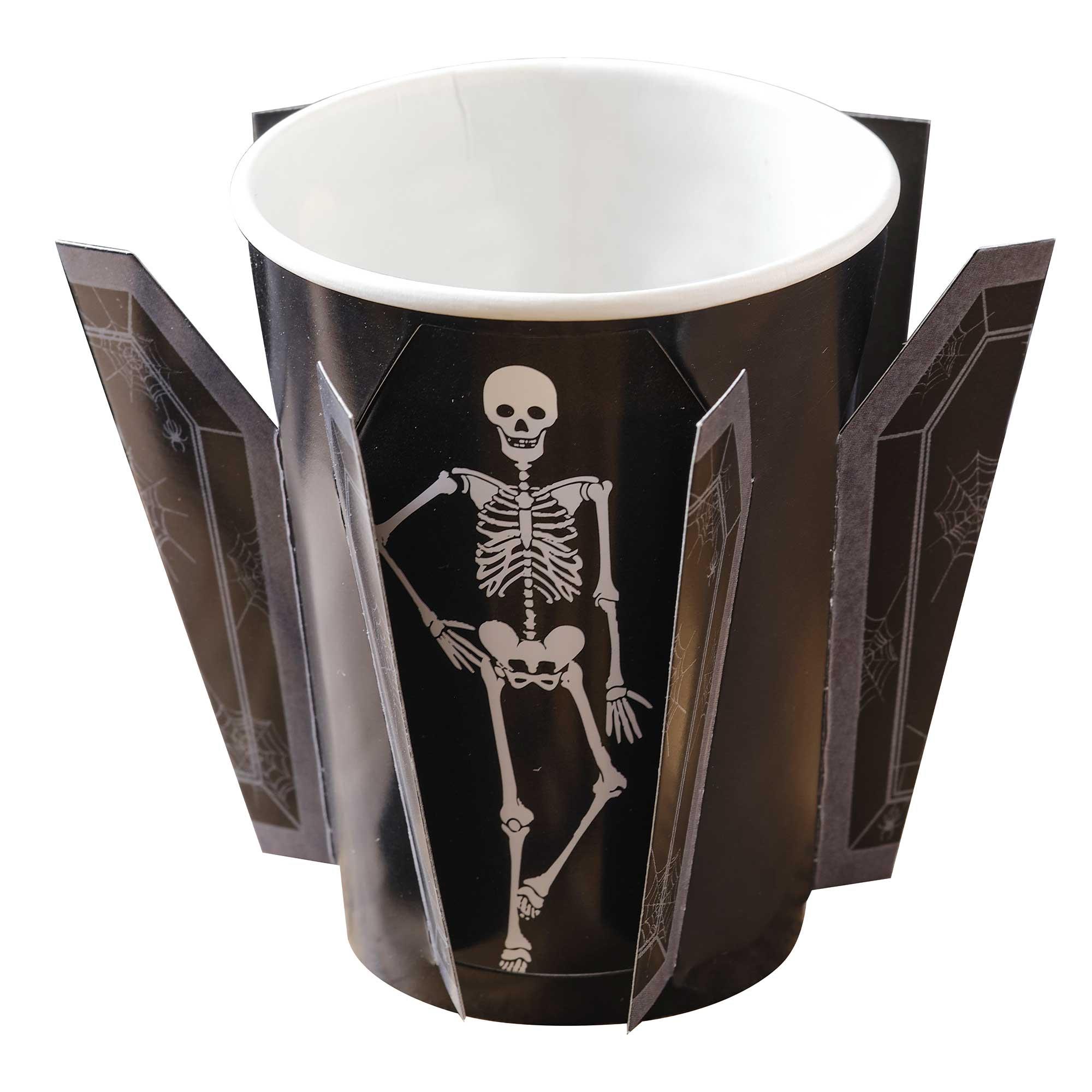 Pick Your Poison Coffin Paper Cups Pack of 8