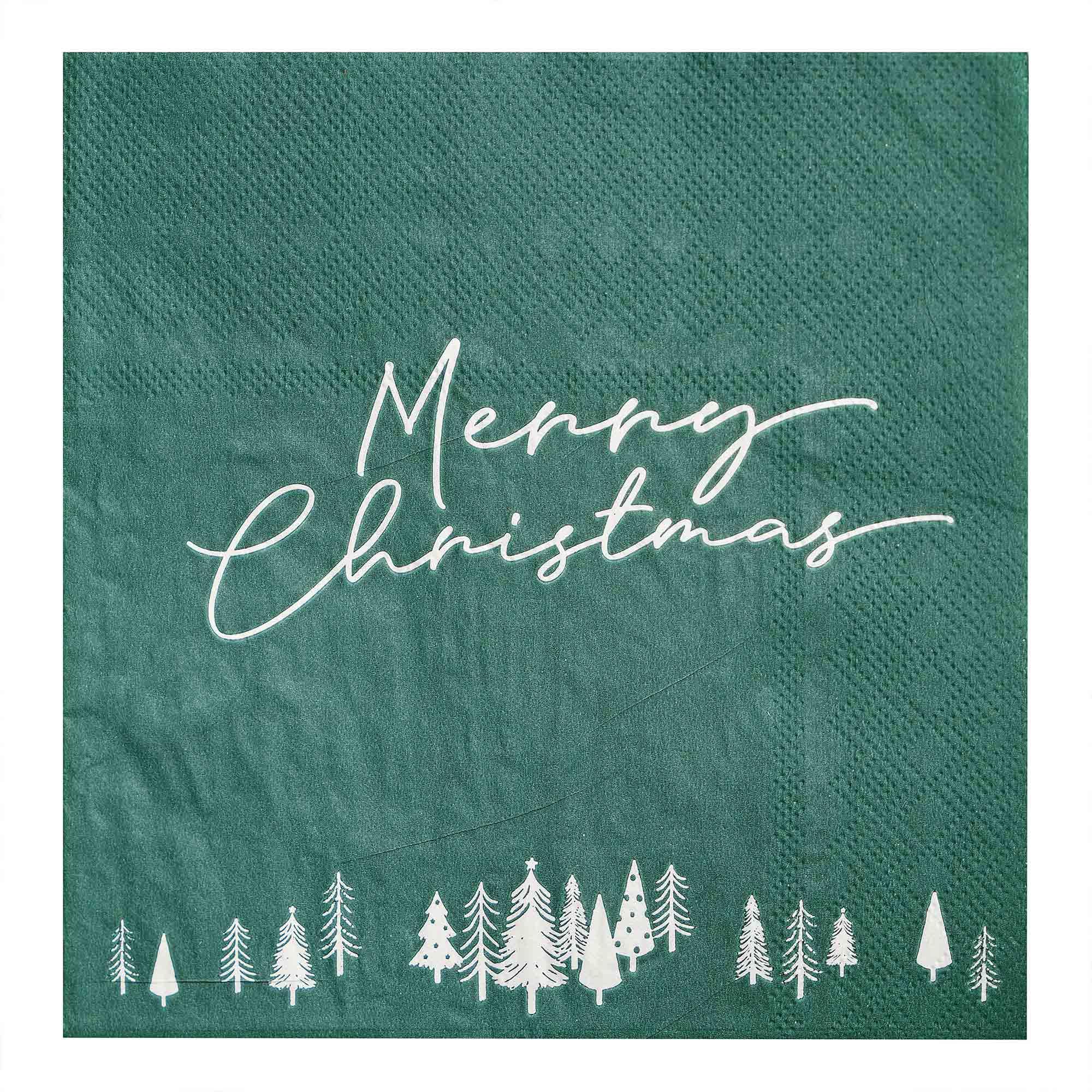 Christmas Nordic Noel Beverage Napkins Pack of 16