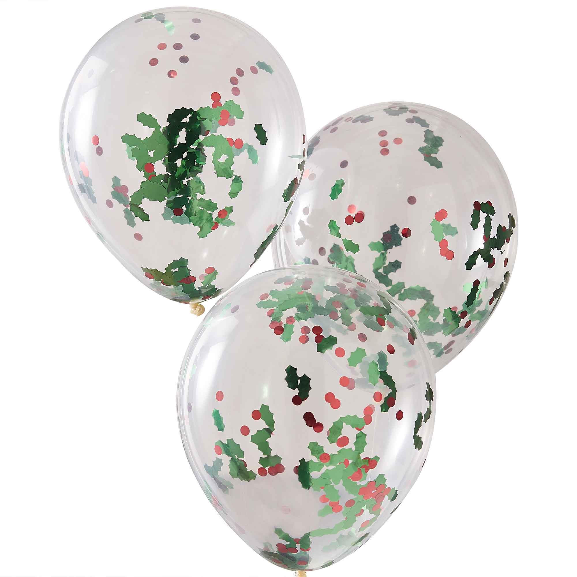 Christmas Traditional Touches Balloon Bundle Pack of 5