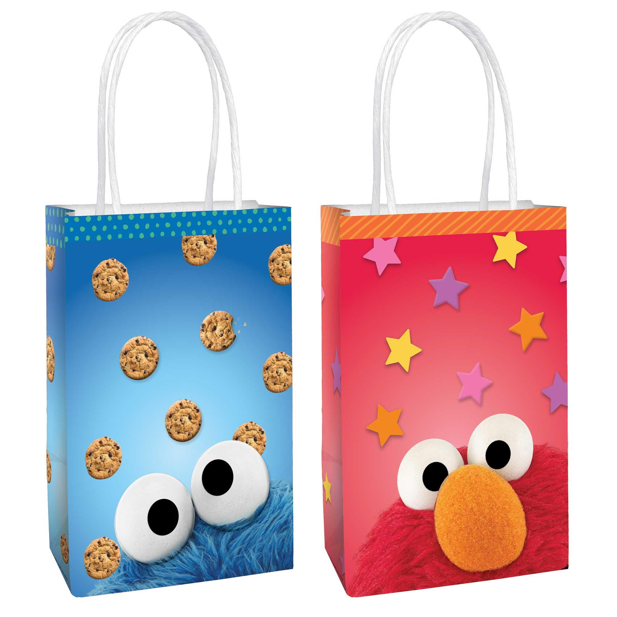 Sesame Street Create Your Own Paper Kraft Loot Bags Pack of 8