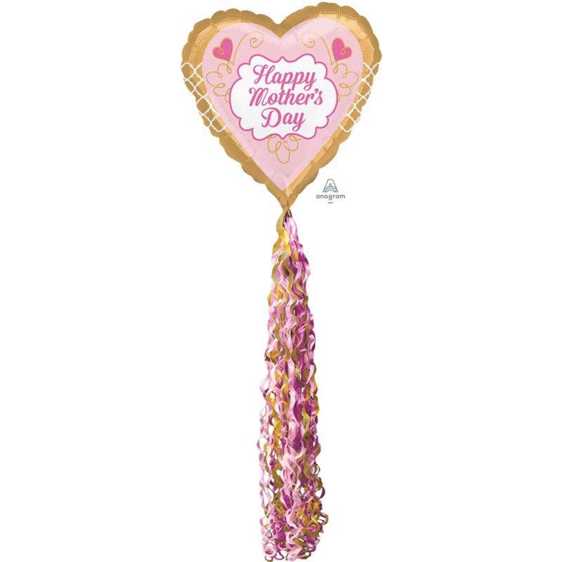 AirWalker XL Pom Pom Happy Mother's Day Gold & Pink