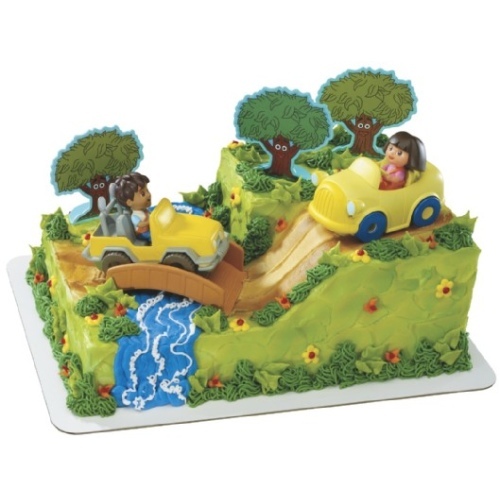 Dora The Explorer & Diego Safari Cake Decoration Kit