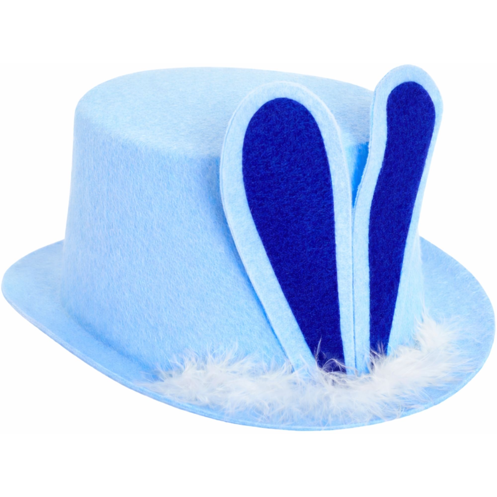 Kids Blue Easter Bunny Ears Top Hat