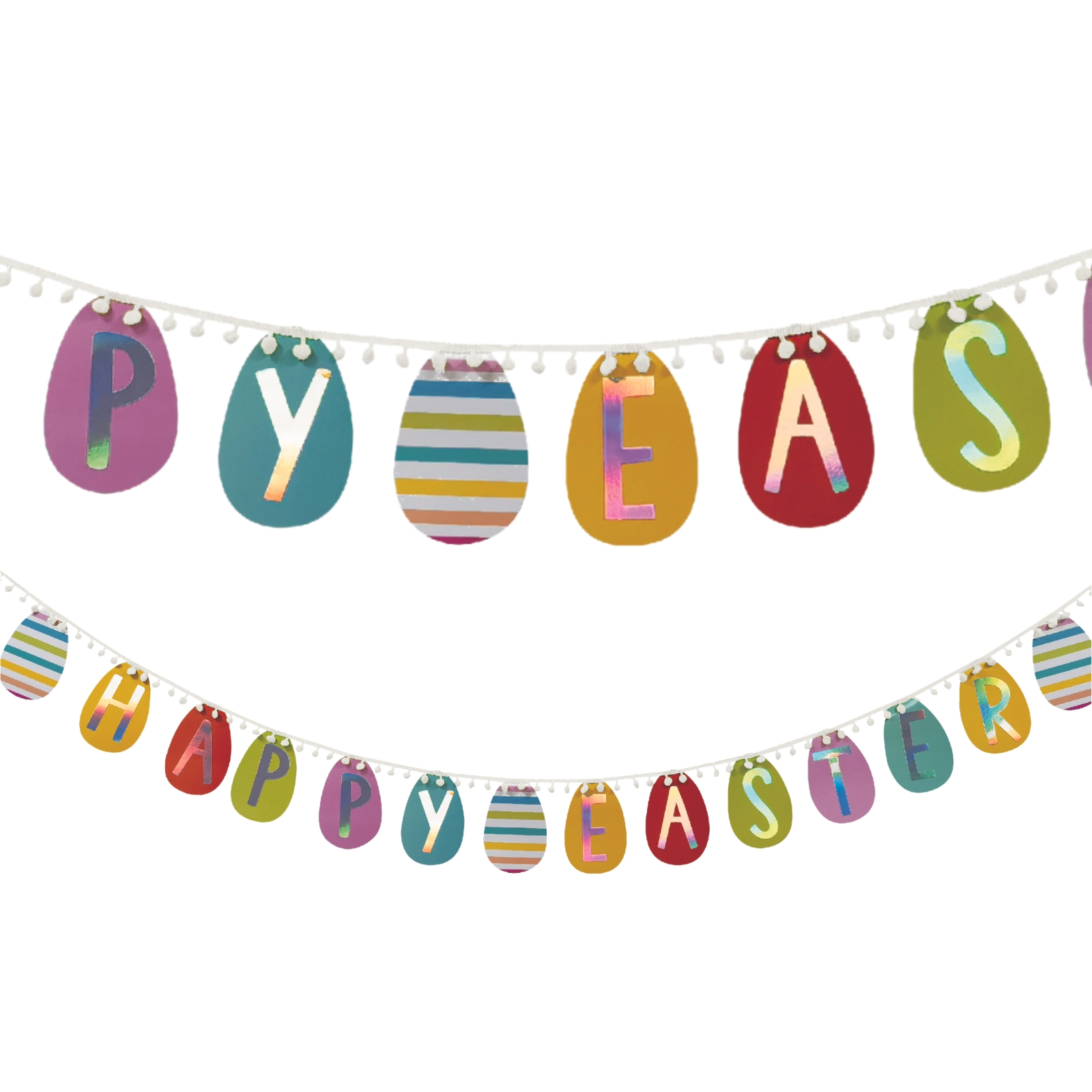 Easter Egg Happy Easter Garland Banner