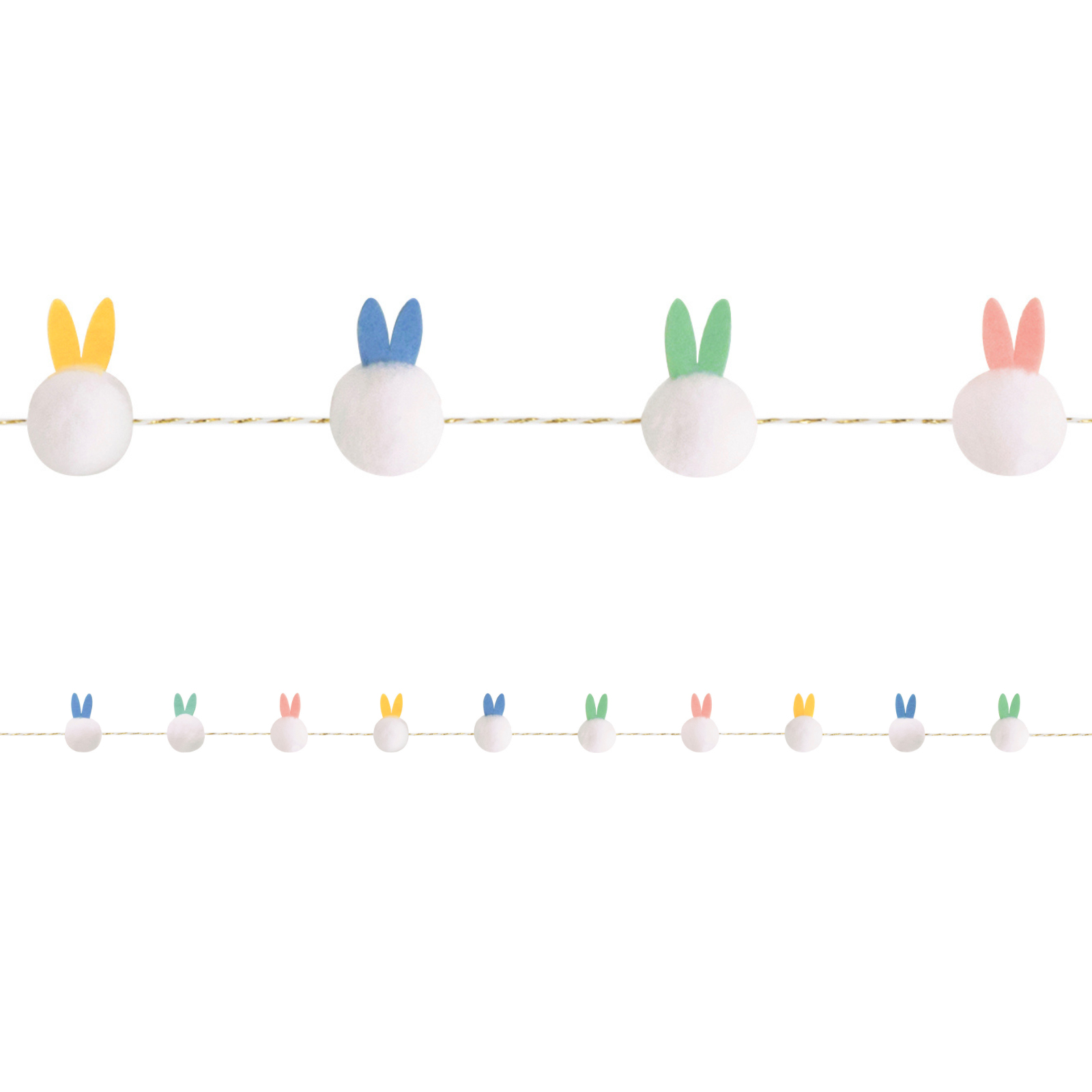 Bunny Ears and Fluffy Tales Pom Pom Garland