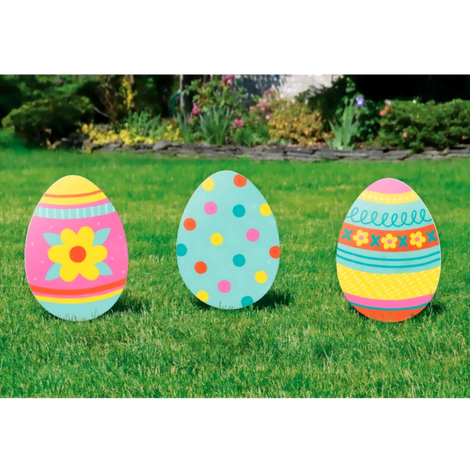 Easter Egg Corflute Yard Signs (Pack of 3)