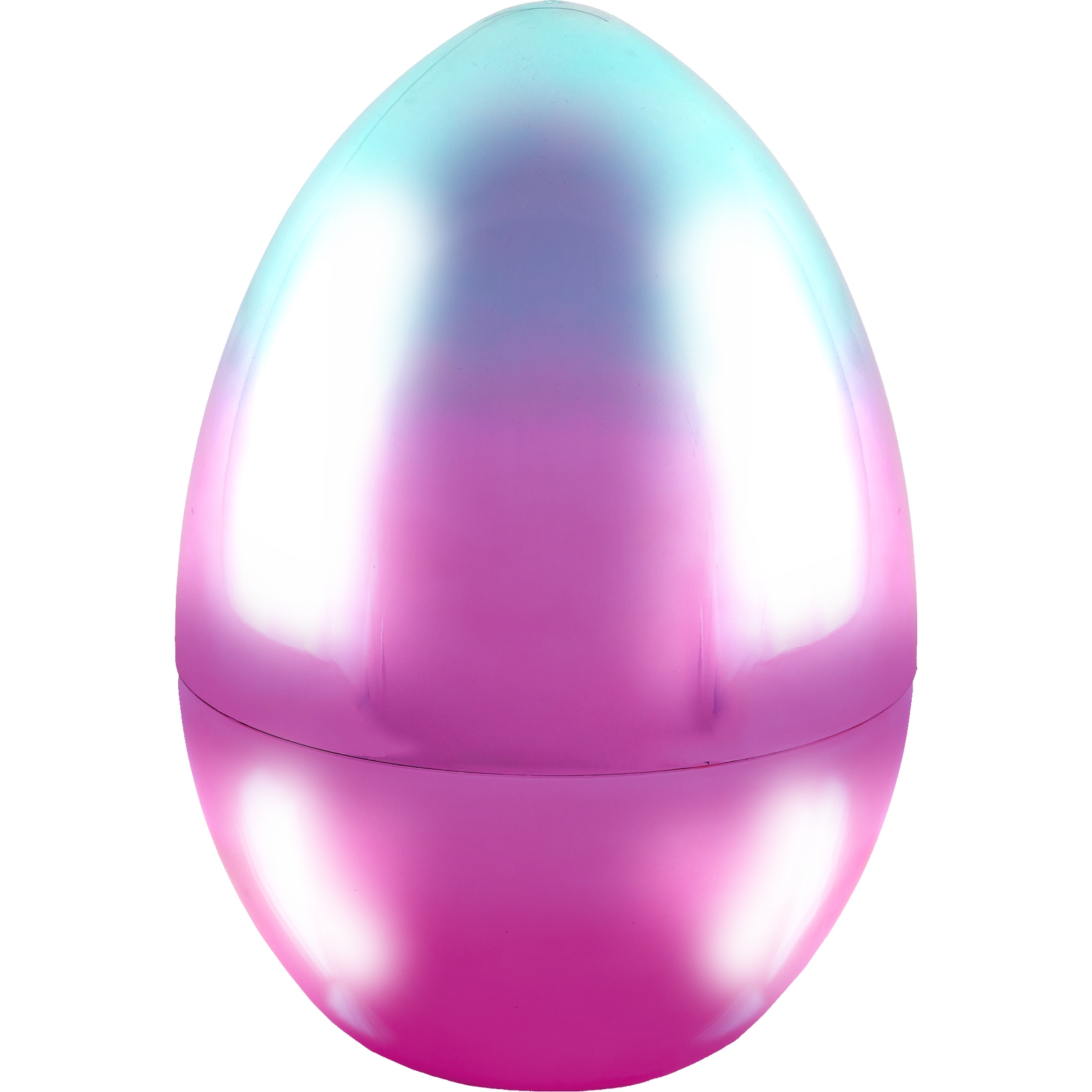 Jumbo Mirrored Blue & Pink Ombre Fillable Easter Egg 25cm
