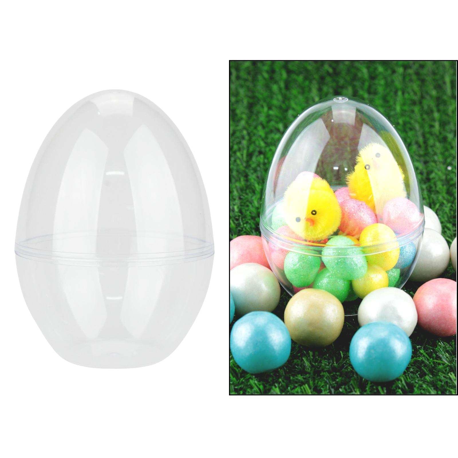 Clear Plastic Fillable Egg 9cm 