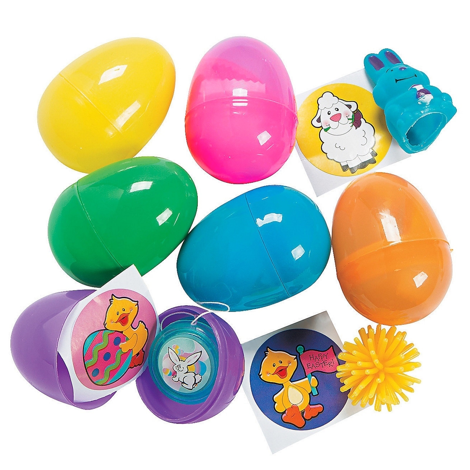 Bright Toy Filled Plastic Eggs (Pack of 24)