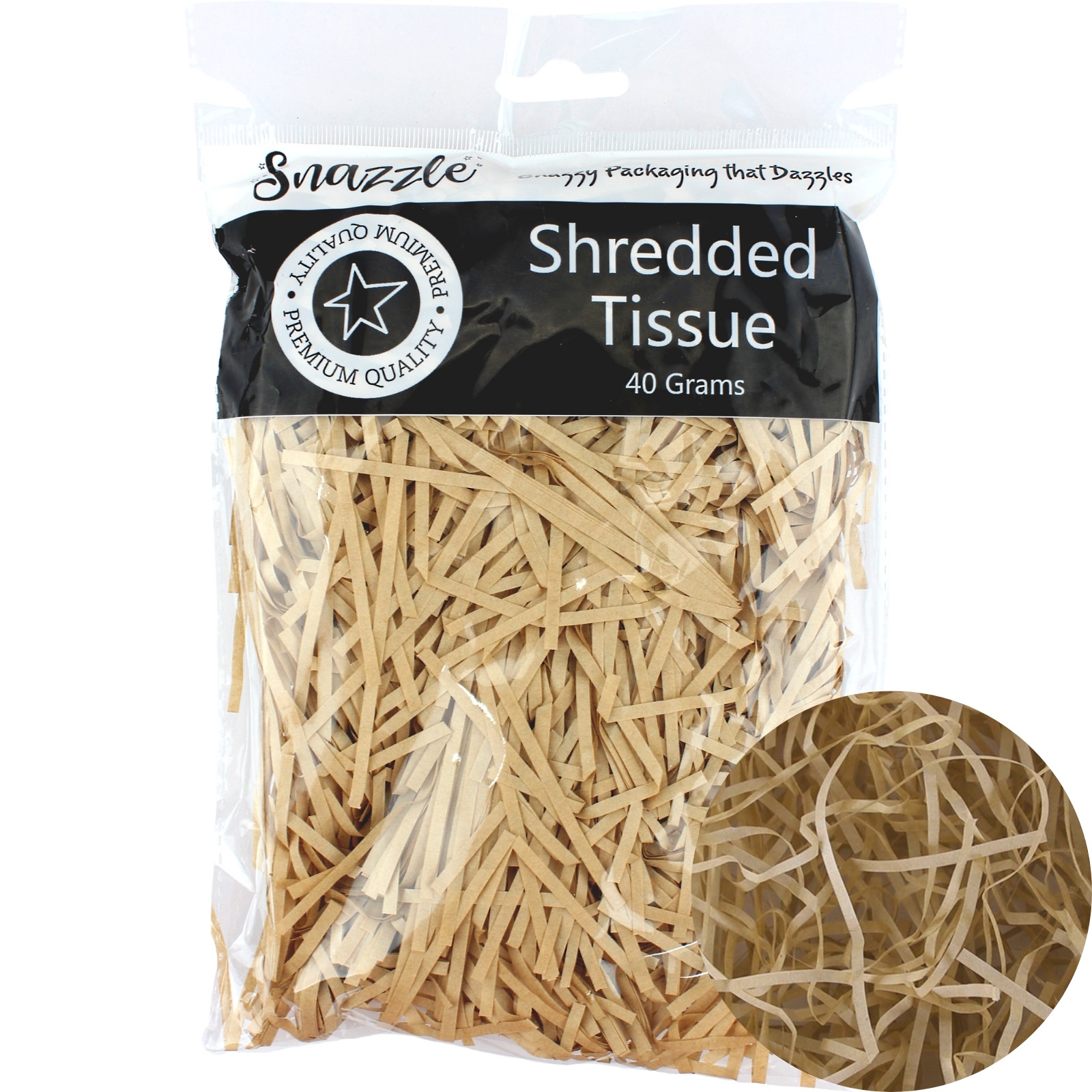 Natural Shredded Tissue Paper (40g Bag)