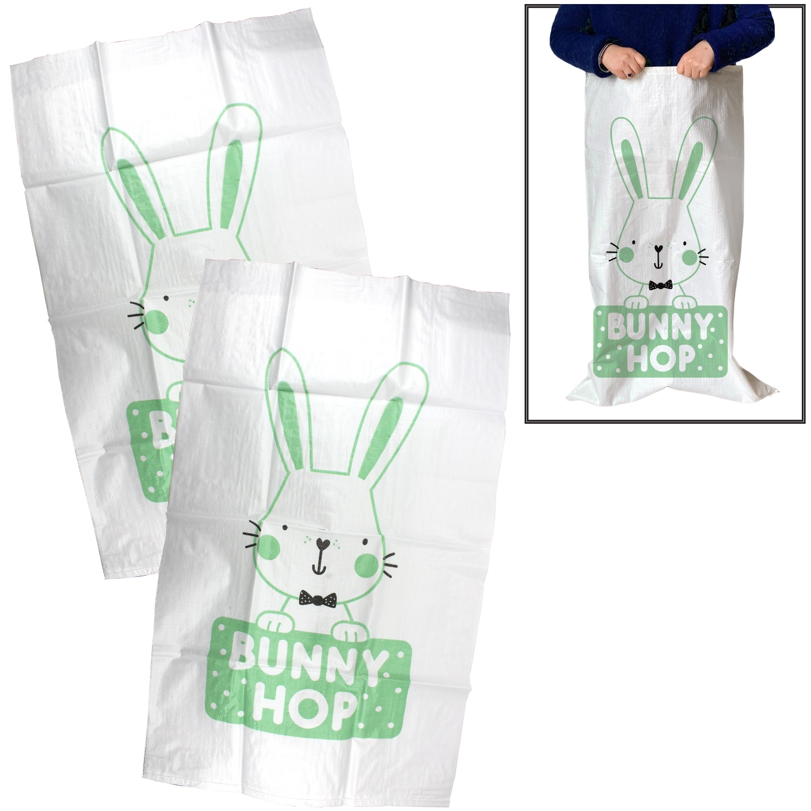 Bunny Hop Sack Race Bags (Pack of 2) 
